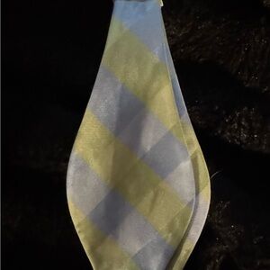 Sparks Plaid Bow Tie in Blue and Yellow